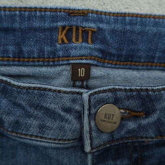 KUT from the Kloth Jeans Women's 10 Mid-Rise Skinny Leg 26" Inseam Distressed - Picture 10 of 16